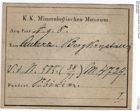 Etiketten zu Quarz (Bergkristall) (NHMW-MIN-Ag8)